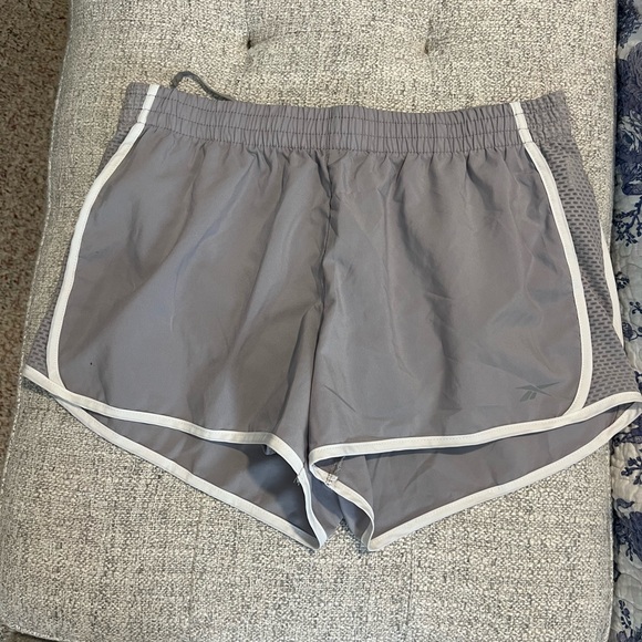 Reebok Pants - Reebok Women's Athletic Shorts in Gray with White Trim